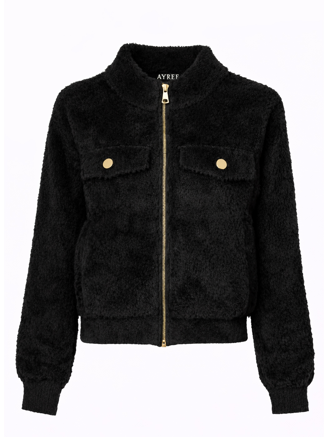 GIACCA CORTA CON TASCHINE,3 TG,100%NY,MADE IN PRC   - BLACK